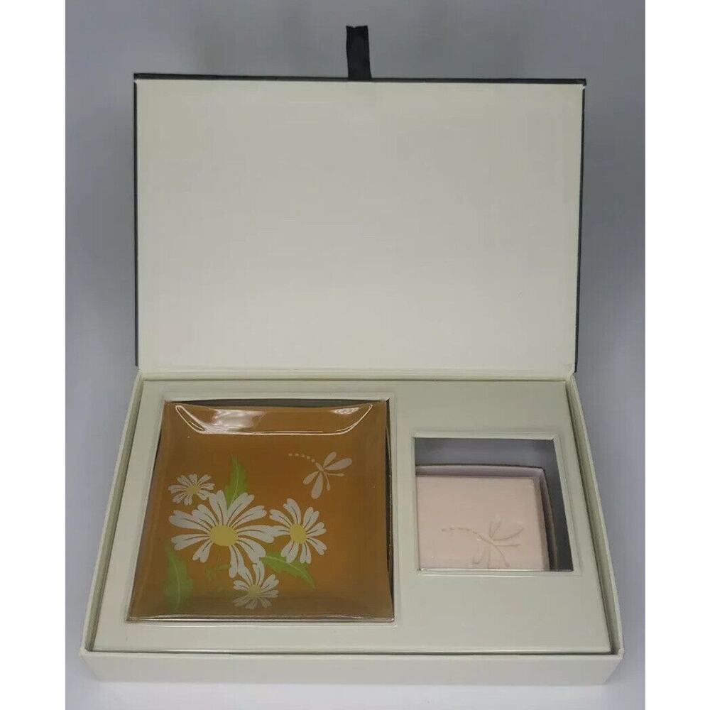 PartyLite Sunny Afternoon Gift Set Soap Bar & Dish P18D/P95155